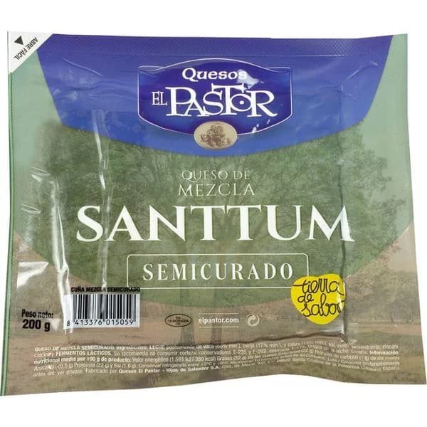 Queso semicurado EL PASTOR, cuña 200 g - 1 ud - Imagen del producto en Findit