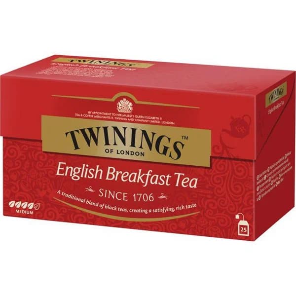 Té English Breakfast TWININGS, caja 25 sobres - 25 ud - Imagen del producto en Findit