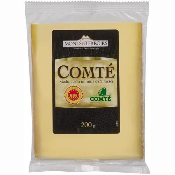 Queso Comte MONTS&TERROIRS, cuña 200 g - 1 ud - Imagen del producto en Findit
