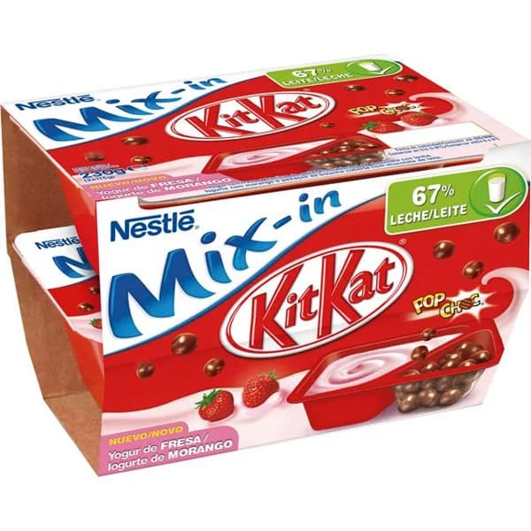 Yogur Kit Kat sabor fresa NESTLÉ, pack 2x115 g - 1 ud - Imagen del producto en Findit