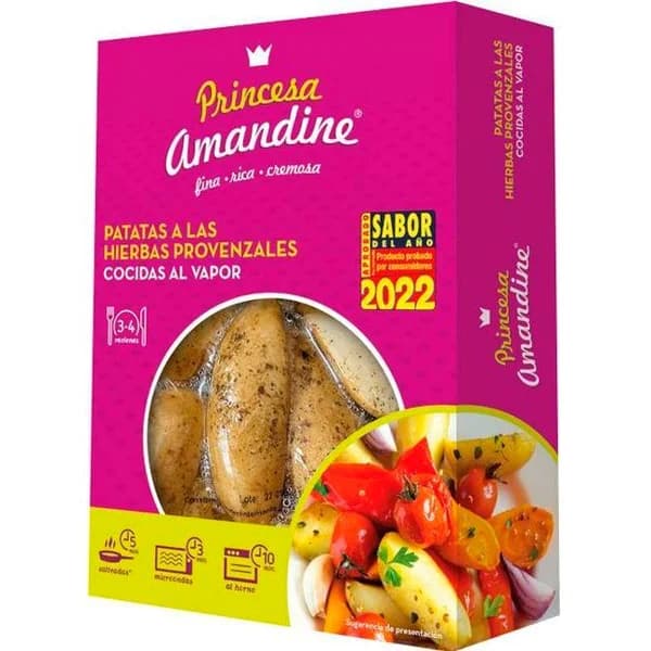Patatas a las hierbas provenzales PRINCESA AMANDINE, caja 450 g - 1 ud - Imagen del producto en Findit