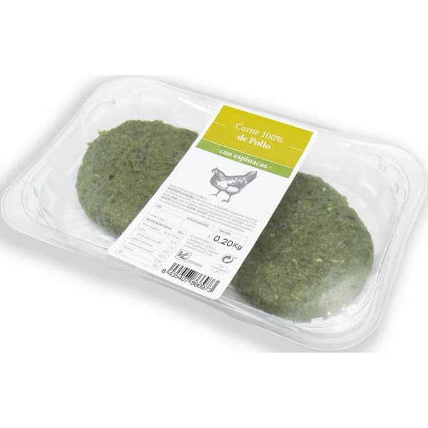 Burger Meat Pollo y Espinacas - 0.2 kg - Imagen del producto en Findit