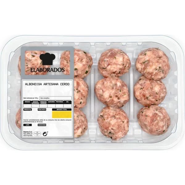 Albóndigas Artesanas de Cerdo - 0.35 kg - Imagen del producto en Findit