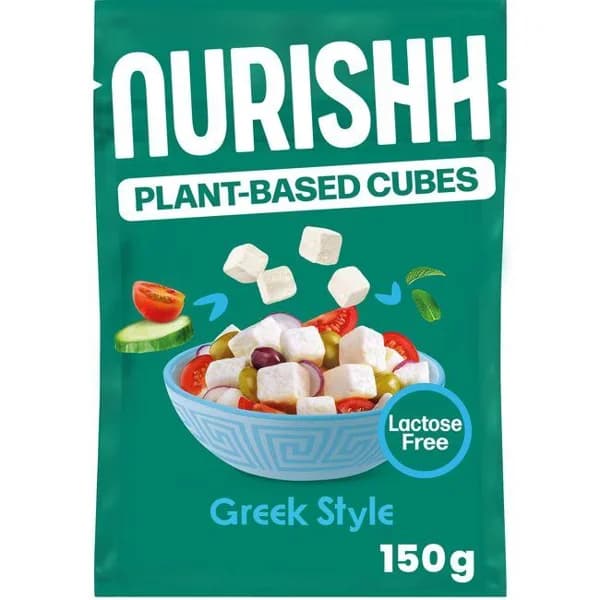 Cubos de ensalada veganos estilo griego NURISHH, bolsa 150 g - 1 ud - Imagen del producto en Findit