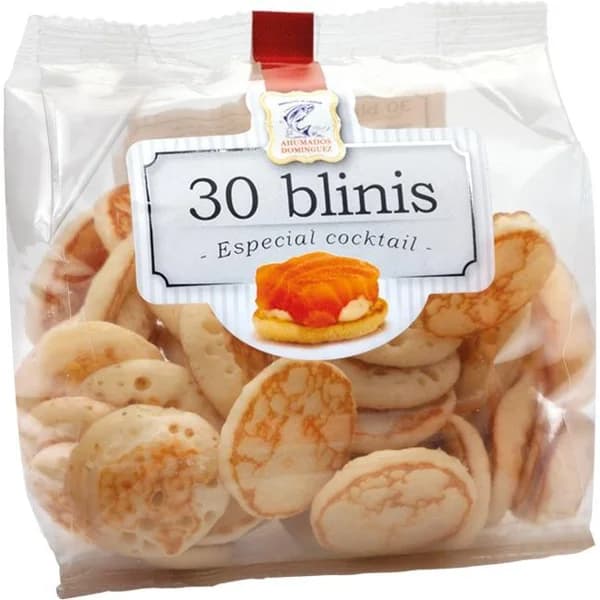 Mini blinis cocktail DOMÍNGUEZ, bolsa 135 g - 1 ud - Imagen del producto en Findit
