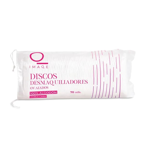 Discos de algodón desmaquillantes ovalados Imaqe de Dia bolsa 70 unidades - 57.5 ud - Imagen del producto en Findit