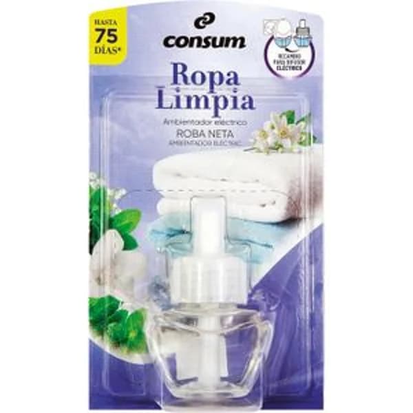 Recambio Ambientador Eléctrico Ropa Limpia - 1 ud - Imagen del producto en Findit