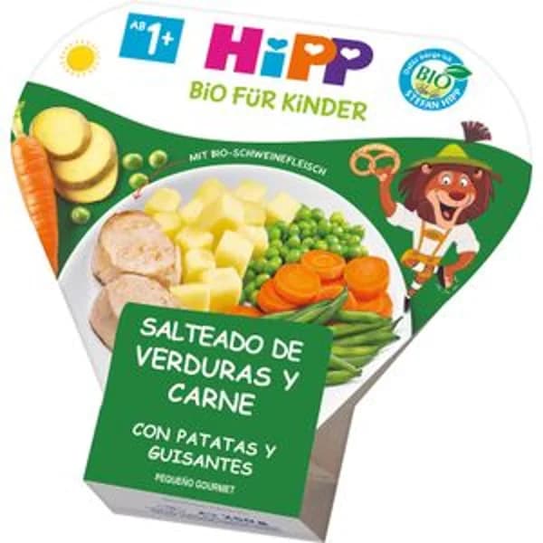 Plato de Carne y Verdura Carne, Patata, Guisantes - 0.2 kg - Imagen del producto en Findit