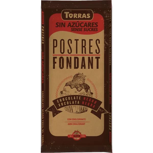 Chocolate Negro Postres Sin Azúcar - 0.2 kg - Imagen del producto en Findit