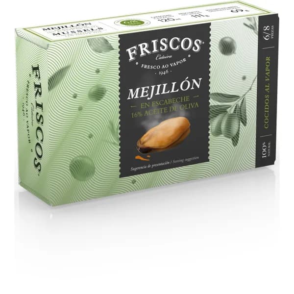 Mejillon Escabeche Grande 6/8 Pzas. - 0.07 kg - Imagen del producto en Findit