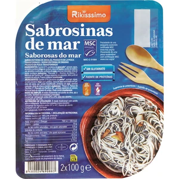 Sabrosinas de Mar Surimi  P-2 - 0.2 kg - Imagen del producto en Findit