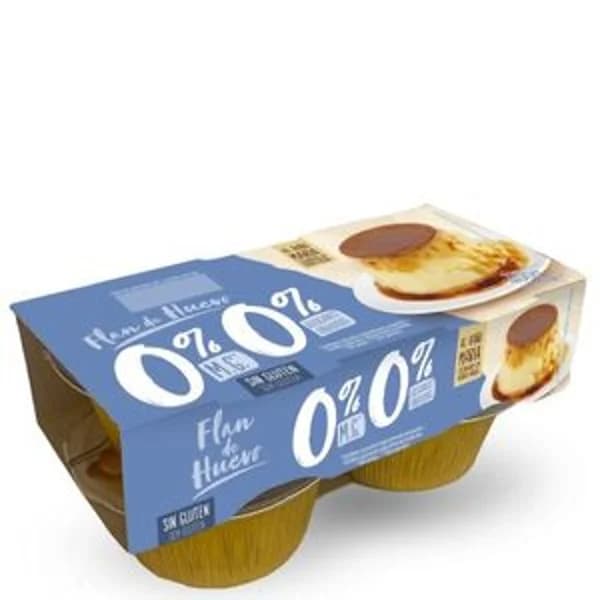 Flan de huevo 0% materia grasa 0% azúcares 4x100 g - 0.4 kg - Imagen del producto en Findit