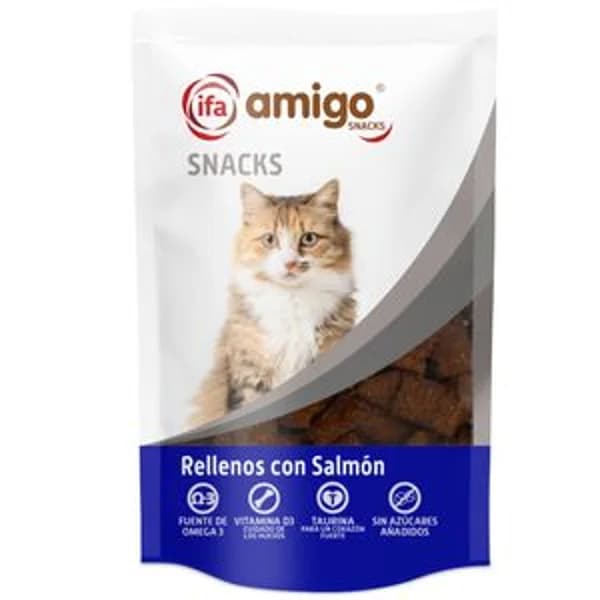 Snack para gato relleno de salmón 70 g - 0.07 kg - Imagen del producto en Findit