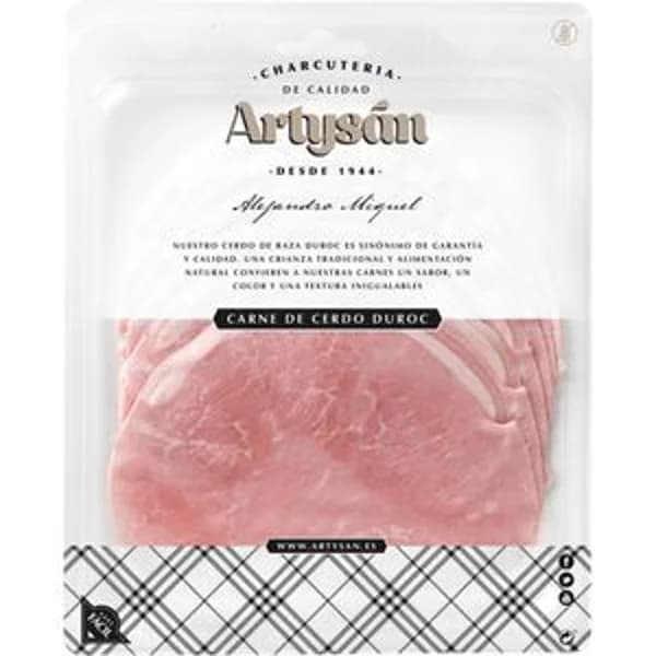 Jamón cocido duroc extra lonchas 125 g - 0.12 kg - Imagen del producto en Findit