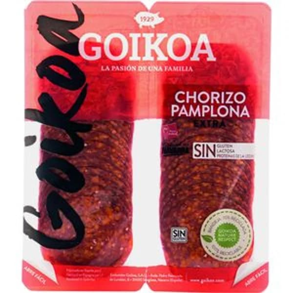 Chorizo de pamplona extra 2x90 g - 0.18 kg - Imagen del producto en Findit