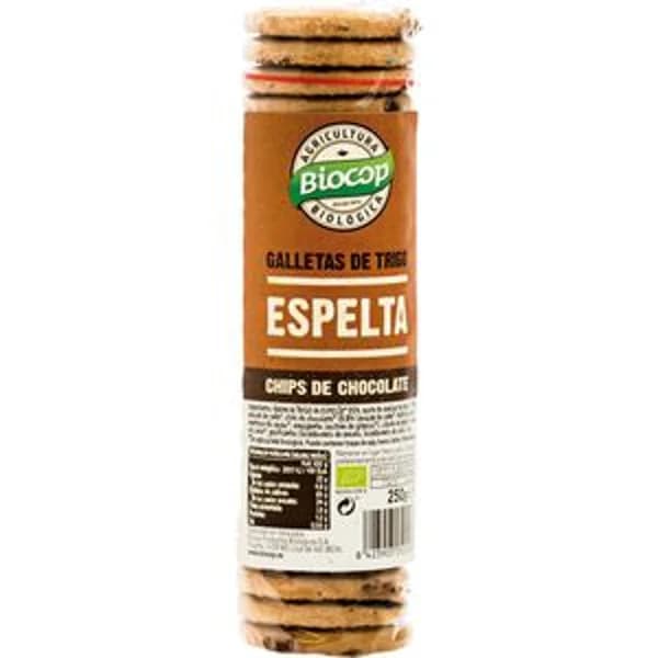 Galleta de espelta y chocolate 250 g - 0.25 kg - Imagen del producto en Findit