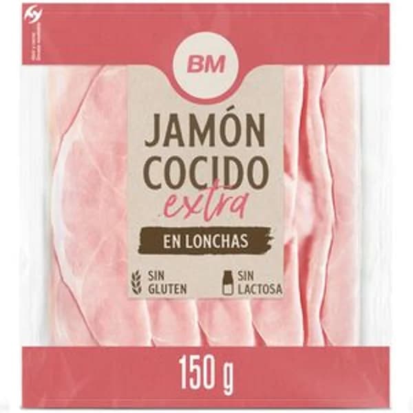 Jamón cocido extra 87% 150 g - 0.15 kg - Imagen del producto en Findit