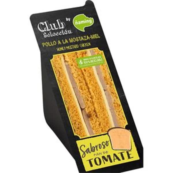 Sandwich club de pollo, mostaza y miel 150 g - 0.15 kg - Imagen del producto en Findit