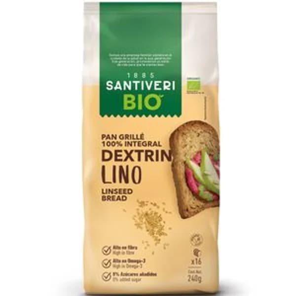 Pan grillé de lino tostado 240 g - 0.24 kg - Imagen del producto en Findit