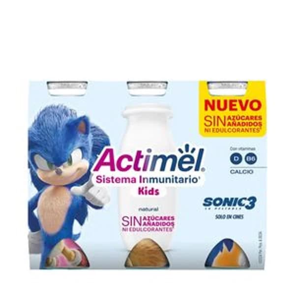 Yogur líquido natural 0% azúcar 6x100 ml - 0.6 kg - Imagen del producto en Findit