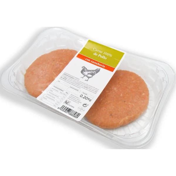 Burger Meat Pollo y Zanahoria - 0.2 kg - Imagen del producto en Findit