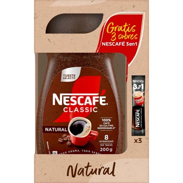 Café Soluble Natural Classic - 0.2 kg - Imagen del producto en Findit