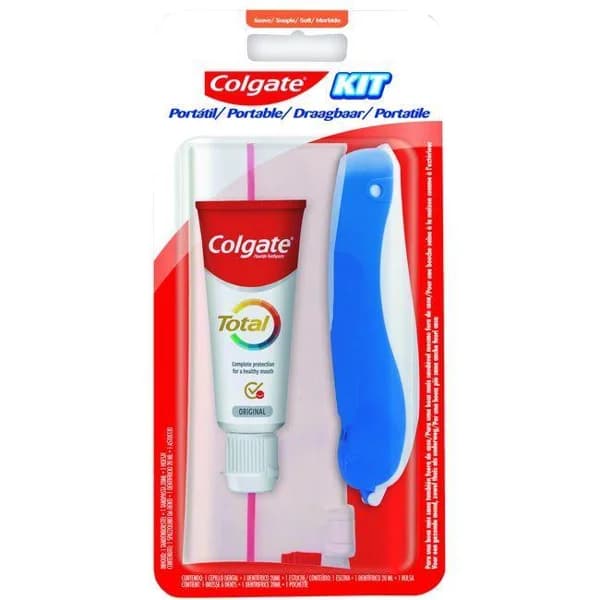 Kit de viaje cepillo de dientes-dentífrico COLGATE, pack 1 ud - 1 ud - Imagen del producto en Findit