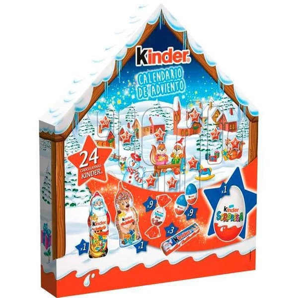 Calendario de Adviento T24 KINDER, 1 ud, 190,6 g - 1 ud - Imagen del producto en Findit