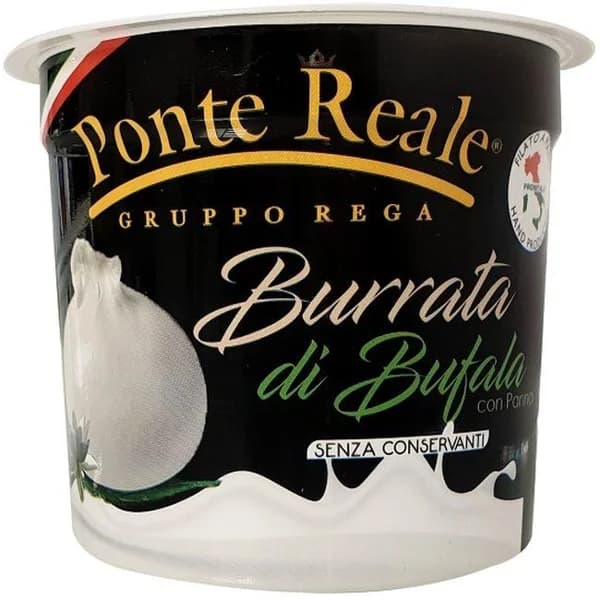 Burrata de búfala PONTE REALE, tarrina 125 g - 1 ud - Imagen del producto en Findit