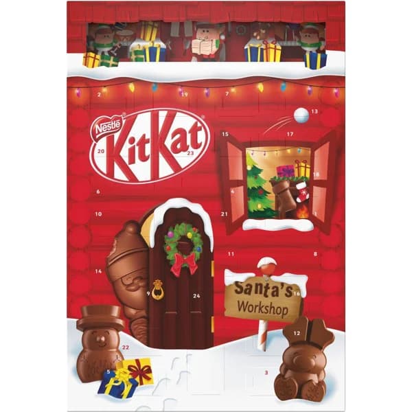 Calendario de Adviento Navidad KIT KAT, caja 208 g - 1 ud - Imagen del producto en Findit
