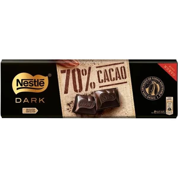 Chocolate dark 70% NESTLÉ, tableta 250 g - 0.2 kg - Imagen del producto en Findit
