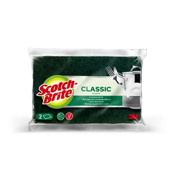 Set 2 Estropajos Fibra Clásica SCOTCH BRITE - 2.01 ud - Imagen del producto en Findit