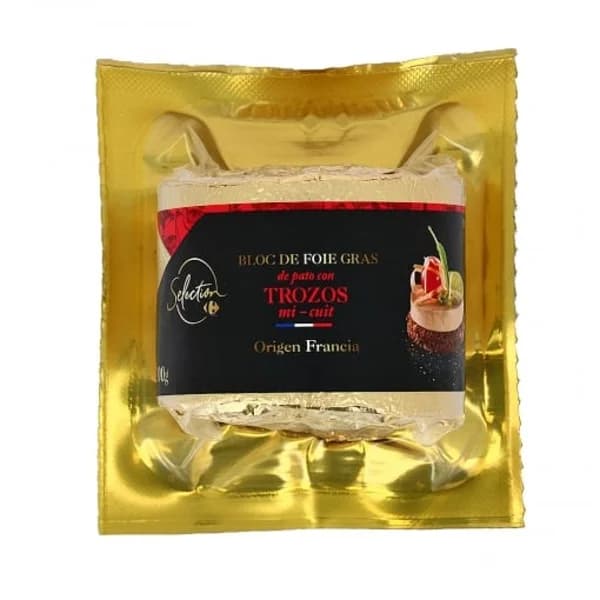 Bloc de Foie Gras de Pato de Sud-Ouest IGP Francia Carrefour 200 g - 0.2 kg - Imagen del producto en Findit