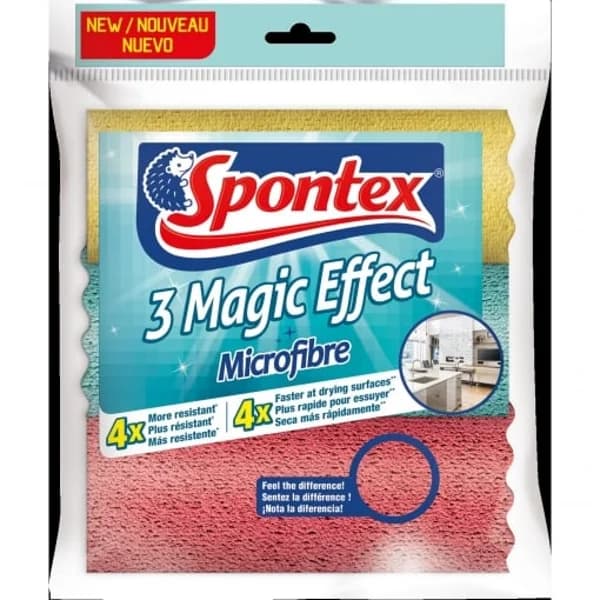 Bayetas Microfibra SPONTEX 3 ud - Multicolor - 1 ud - Imagen del producto en Findit