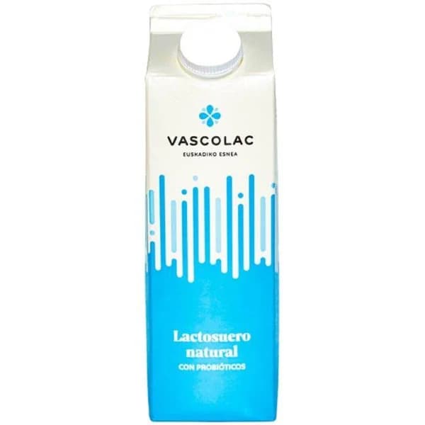 Lactosuero natural con probióticos VASCOLAC, brik 1 litro - 1 ud - Imagen del producto en Findit