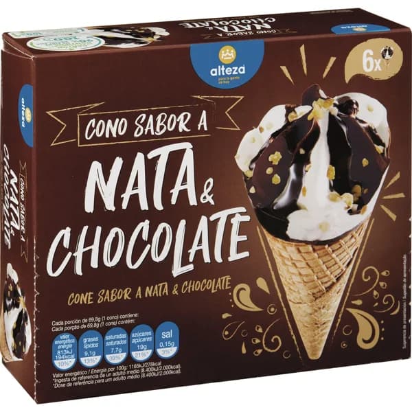 Helado Cono Nata Chocolate - 1 ud - Imagen del producto en Findit