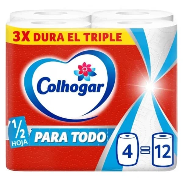 Papel de cocina para todo Colhogar 4 rollos. - 4.01 ud - Imagen del producto en Findit