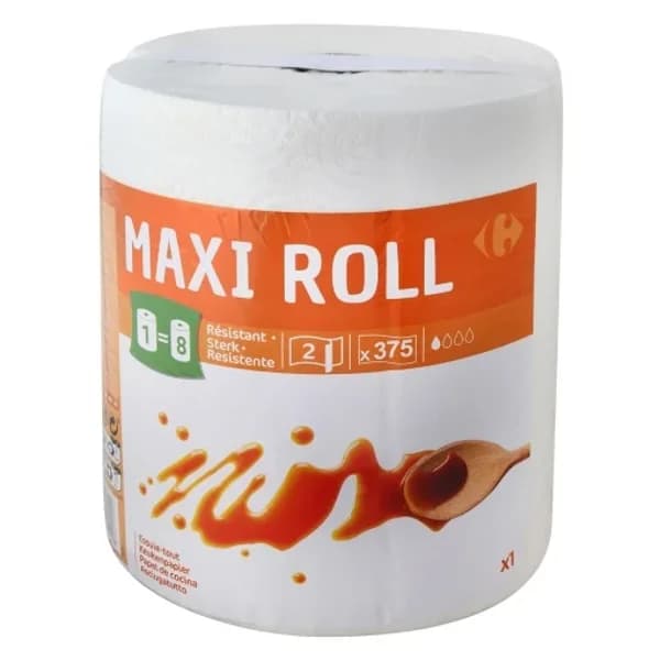 Papel de cocina resistente Maxi Roll Carrefour 1 rollo. - 1 ud - Imagen del producto en Findit