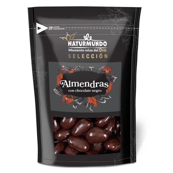 Almendras con chocolate negro Naturmundo de Dia bolsa 150 g - 1 ud - Imagen del producto en Findit