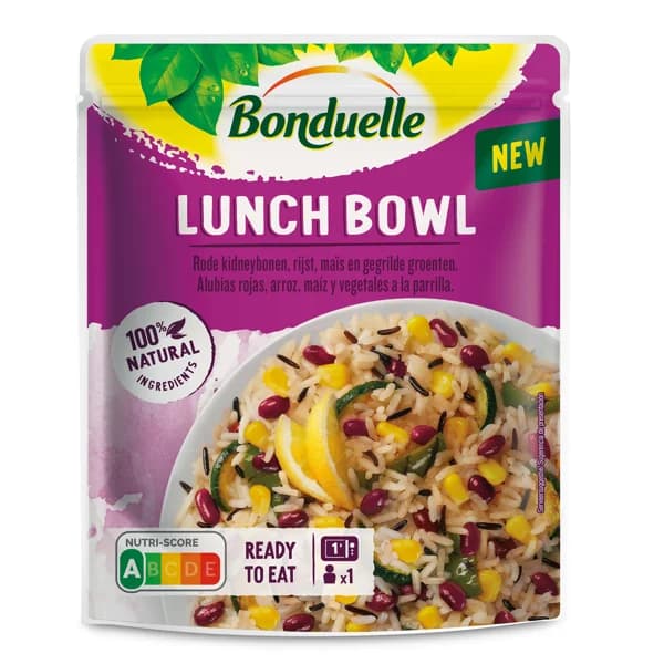 Lunch bowl de alubias, arroz, maíz y vegetales Bonduelle bolsa 250 g - 0.25 ud - Imagen del producto en Findit