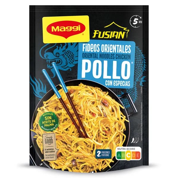 Fideos orientales fusian sabor pollo Maggi sobre 121 g - 1 ud - Imagen del producto en Findit
