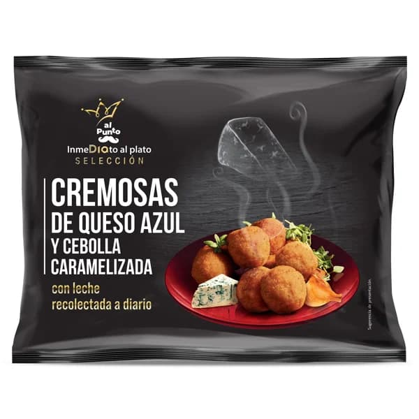 Croquetas cremosas de queso azul y cebolla caramelizada Al Punto Dia bolsa 300 g - 1 ud - Imagen del producto en Findit