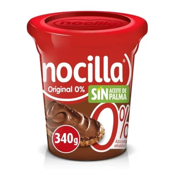 Crema de cacao con avellanas original Nocilla sin gluten y   sin azúcar añadido 340 g. - 0.34 kg - Imagen del producto en Findit
