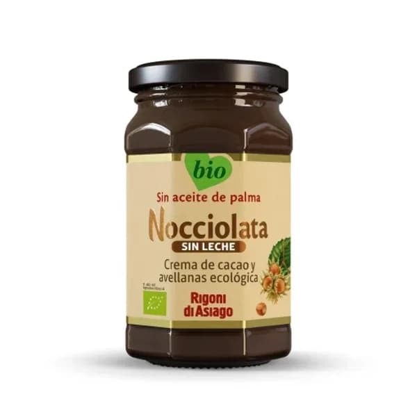 Crema de cacao y avellanas sin leche ecológica Nocciolata Rigoni 250 g. - 0.25 kg - Imagen del producto en Findit