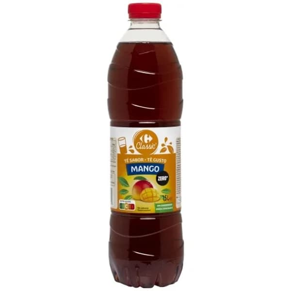 Té sabor mango zero Carrefour Classic´ botella 1,5 l. - 1.5 l - Imagen del producto en Findit