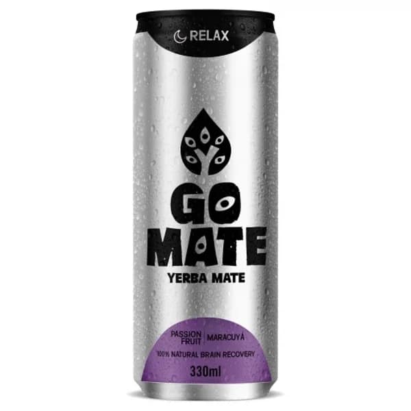 Go Mate yerba mate relax maracuyá lata 33 cl. - 1 ud - Imagen del producto en Findit