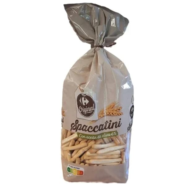 Palitos de pan con aceite de oliva Spaccatini Carrefour Original 250 g. - 0.25 kg - Imagen del producto en Findit