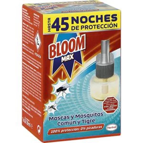 Insecticida eléctrico moscas-mosq. BLOOM MAX, recambio 1 ud - 1 ud - Imagen del producto en Findit