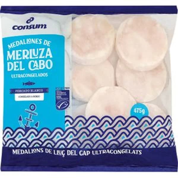 Medallones Merluza del Cabo MSC - 0.47 kg - Imagen del producto en Findit