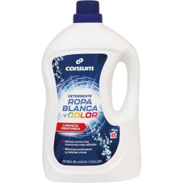 Detergente Líquido Ropa Blanca y Color - 47.08 ud - Imagen del producto en Findit